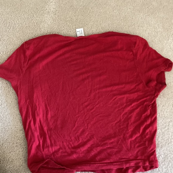 Simple red crop top for sale! - Picture 2 of 3